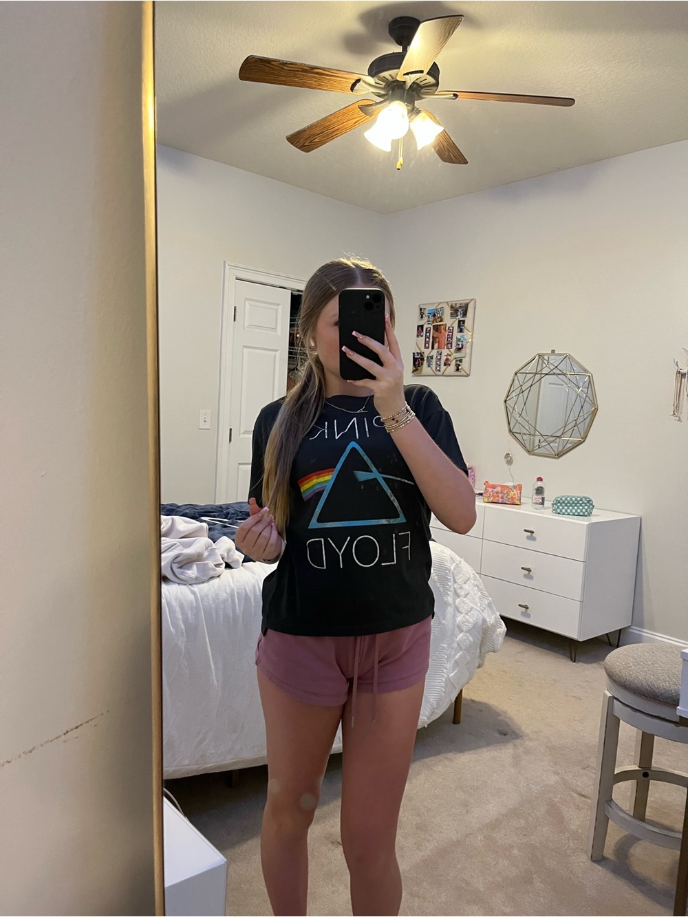 Target Pink Floyd Tee XS Charcoal Gray